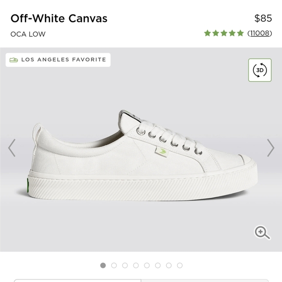 Cariuma (Off-White Canvas/White Sole) 10.5M/12W - Picture 7 of 8